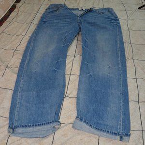 Levis original 501Mens 40 X 32 ruffled light blue